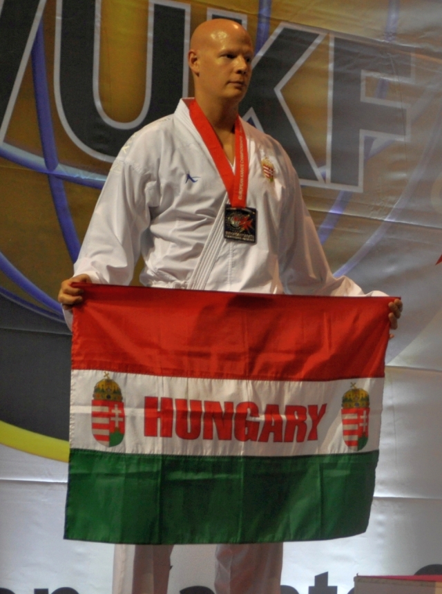 Pnzes Tams - Wado-ryu Kata Eurpa-bajnok s Kumite +85 kg Eurpa-bajnoki ezstrmes